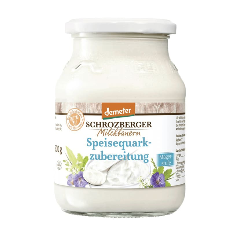 Schrozberger Milchbauern Bio Demeter Speisequarkzubereitung 500g
